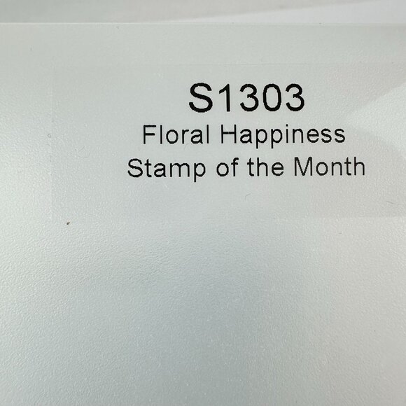 My Acrylix S1303 Floral Happiness Stamp Of The Month - Picture 3 of 3